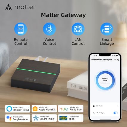Immax NEO 07117-5 - MATTER BRIDGE, pametni povezovalnik Zigbee 3.0, 230 V, Wi‑Fi