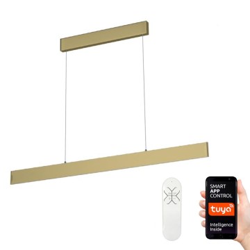 Immax Neo 07128L - LED Lestenec na vrvici LISTON LED/18W/230V ZigBee zlat + Daljinski upravljalnik Tuya