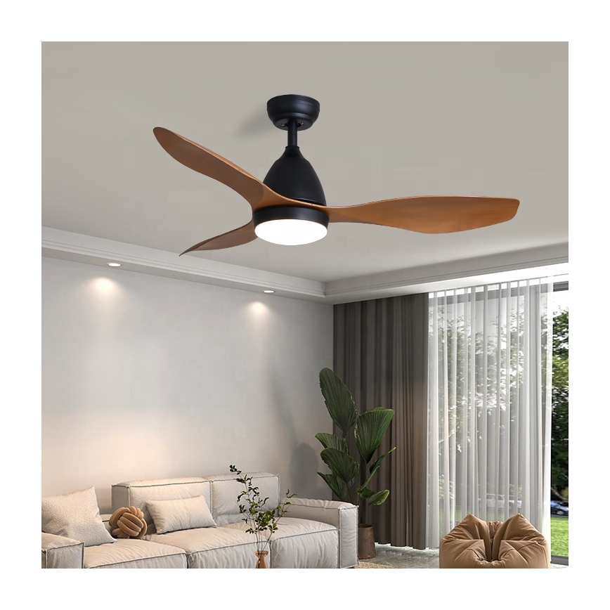 Immax NEO 07141-B - LED Stropni ventilator NEO LITE FRESCO LED/18W/230V Tuya Wi-Fi črna/rjava + Daljinski upravljalnik