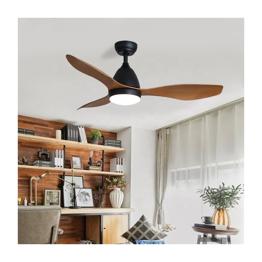 Immax NEO 07141-B - LED Stropni ventilator NEO LITE FRESCO LED/18W/230V Tuya Wi-Fi črna/rjava + Daljinski upravljalnik