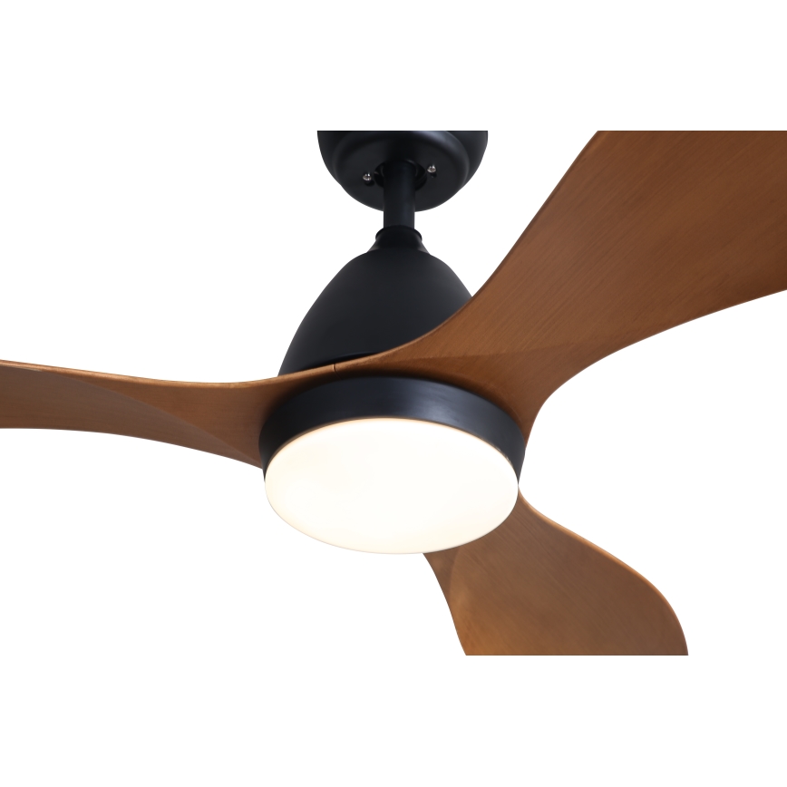 Immax NEO 07141-B - LED Stropni ventilator NEO LITE FRESCO LED/18W/230V Tuya Wi-Fi črna/rjava + Daljinski upravljalnik