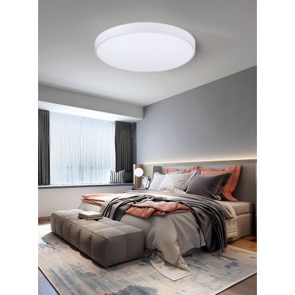 Immax NEO 07149-W40 - LED Zatemnitvena stropna svetilka NEO LITE AREAS LED/24W/230V Tuya Wi-Fi bela + Daljinski upravljalnik