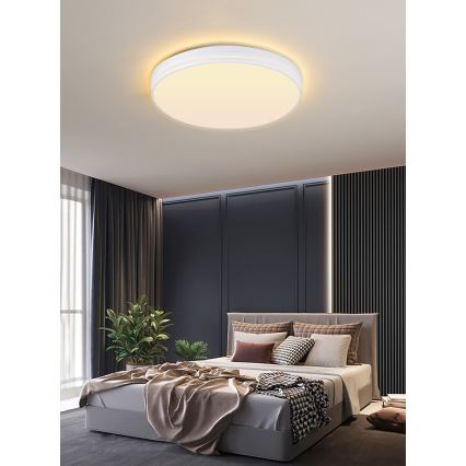 Immax NEO 07149-W51 - LED Zatemnitvena stropna svetilka NEO LITE AREAS LED/48W/230V Tuya Wi-Fi bela + Daljinski upravljalnik