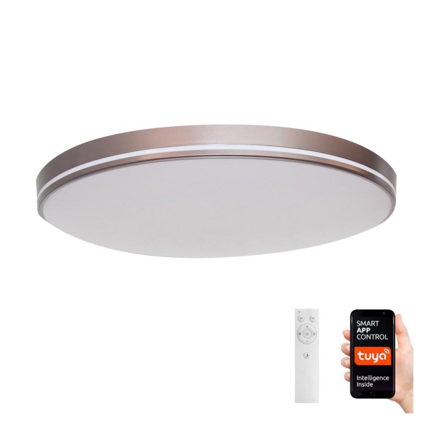 Immax NEO 07150-C40 - LED Zatemnitvena stropna svetilka NEO LITE AREAS LED/24W/230V Tuya Wi-Fi rjava + Daljinski upravljalnik