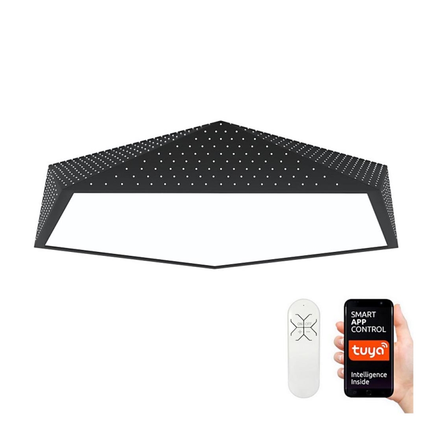 Immax NEO 07151-B80 - LED Zatemnitvena stropna svetilka BRILIANT LED/56W/230V Wi-Fi Tuya črna + Daljinski upravljalnik