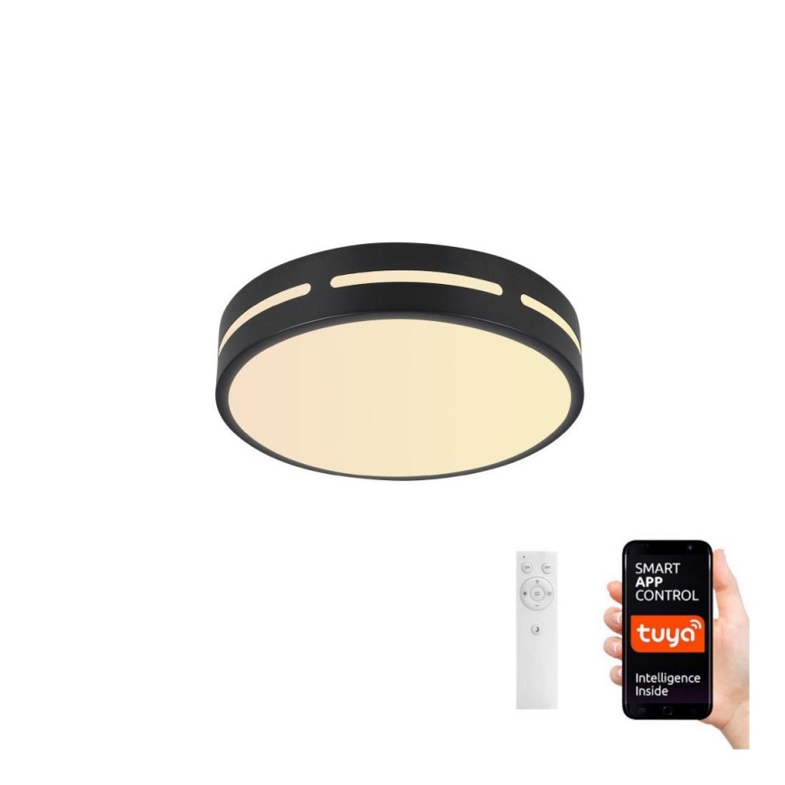 Immax NEO 07152-B40 - LED Zatemnitvena stropna svetilka NEO LITE PERFECTO LED/24W/230V Wi-Fi Tuya črna + Daljinski upravljalnik