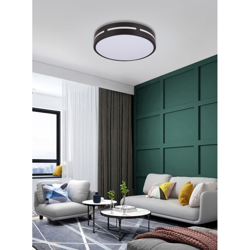 Immax NEO 07152-B40 - LED Zatemnitvena stropna svetilka NEO LITE PERFECTO LED/24W/230V Wi-Fi Tuya črna + Daljinski upravljalnik