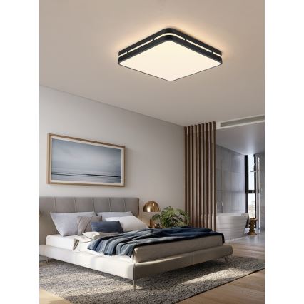 Immax NEO 07154-B30 - LED Zatemnitvena stropna svetilka NEO LITE PERFECTO LED/24W/230V Wi-Fi Tuya črna + Daljinski upravljalnik