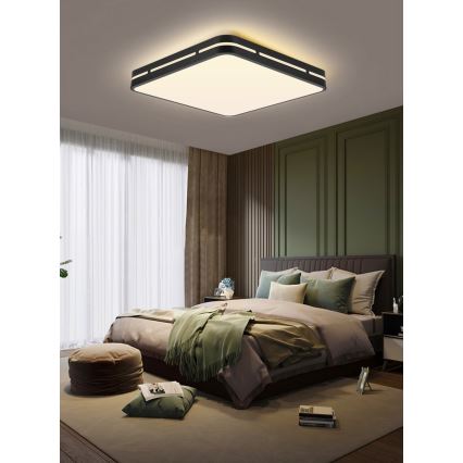 Immax NEO 07154-B30 - LED Zatemnitvena stropna svetilka NEO LITE PERFECTO LED/24W/230V Wi-Fi Tuya črna + Daljinski upravljalnik