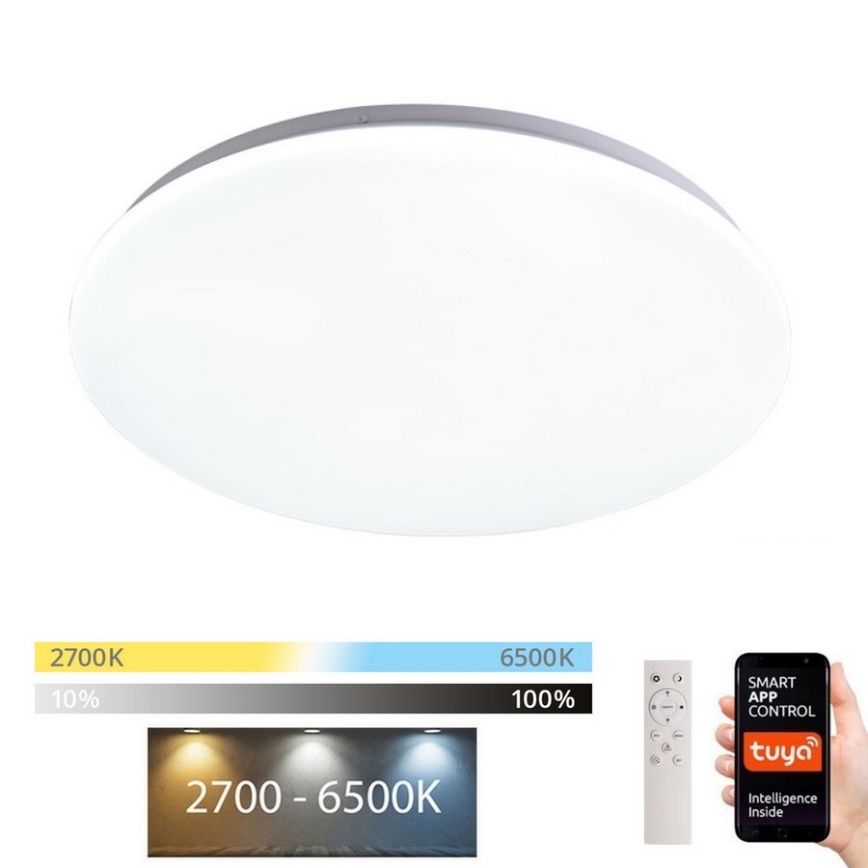 Immax NEO 07156-38 - LED Zatemnitvena stropna svetilka ANCORA LED/24W/230V 2700-6500K Wi-Fi + Daljinski upravljalnik Tuya