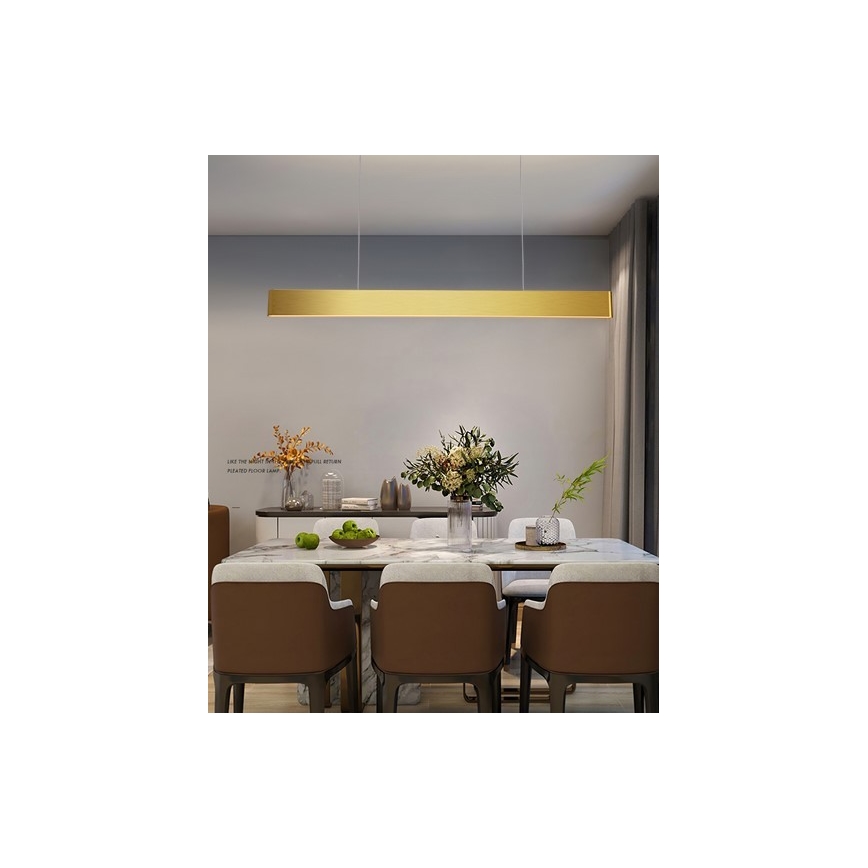 Immax NEO 07157-G120X - LED RGB+CCTW Zatemnitveni lestenec na vrvici MILANO LED/40W/230V Tuya zlata