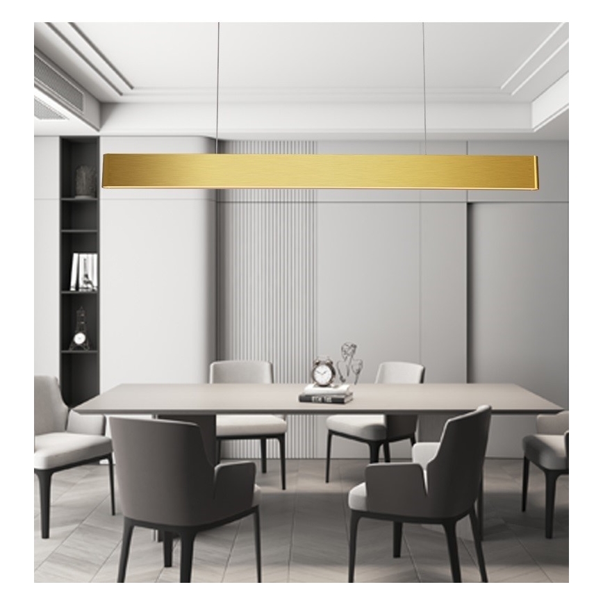 Immax NEO 07157-G120X - LED RGB+CCTW Zatemnitveni lestenec na vrvici MILANO LED/40W/230V Tuya zlata