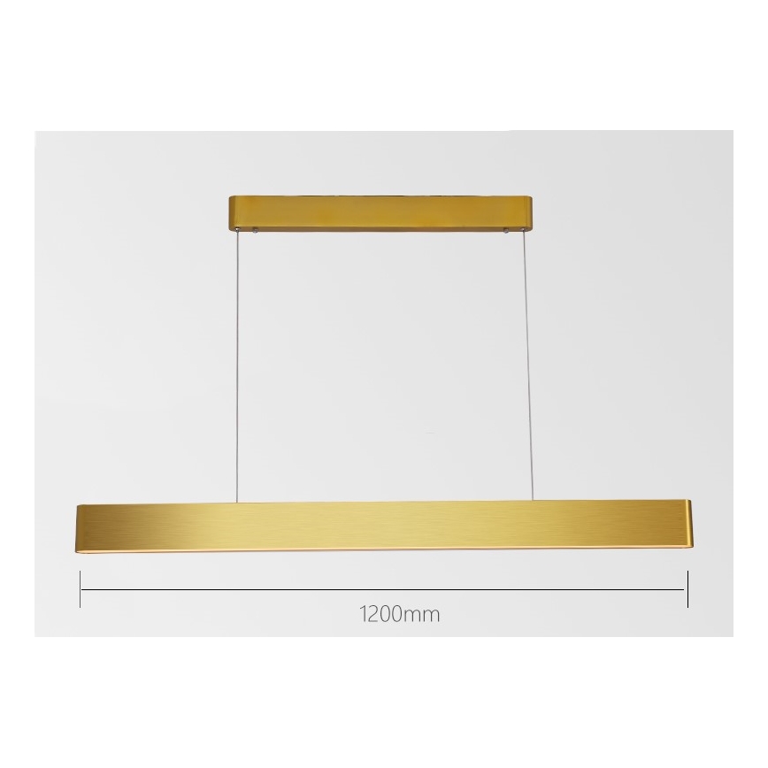 Immax NEO 07157-G120X - LED RGB+CCTW Zatemnitveni lestenec na vrvici MILANO LED/40W/230V Tuya zlata