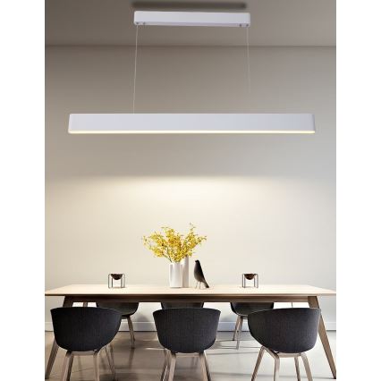 Immax NEO 07157-W120X - LED RGB+CCT Zatemnitveni lestenec na vrvici MILANO LED/40W/230V Tuya bela