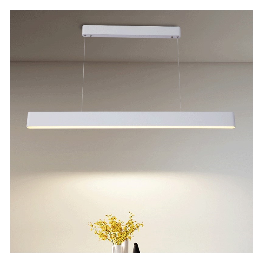 Immax NEO 07157-W120X - LED RGB+CCT Zatemnitveni lestenec na vrvici MILANO LED/40W/230V Tuya bela
