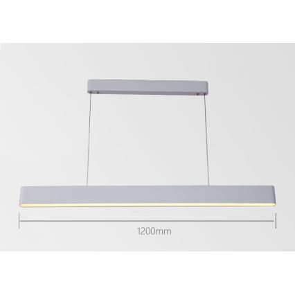 Immax NEO 07157-W120X - LED RGB+CCT Zatemnitveni lestenec na vrvici MILANO LED/40W/230V Tuya bela