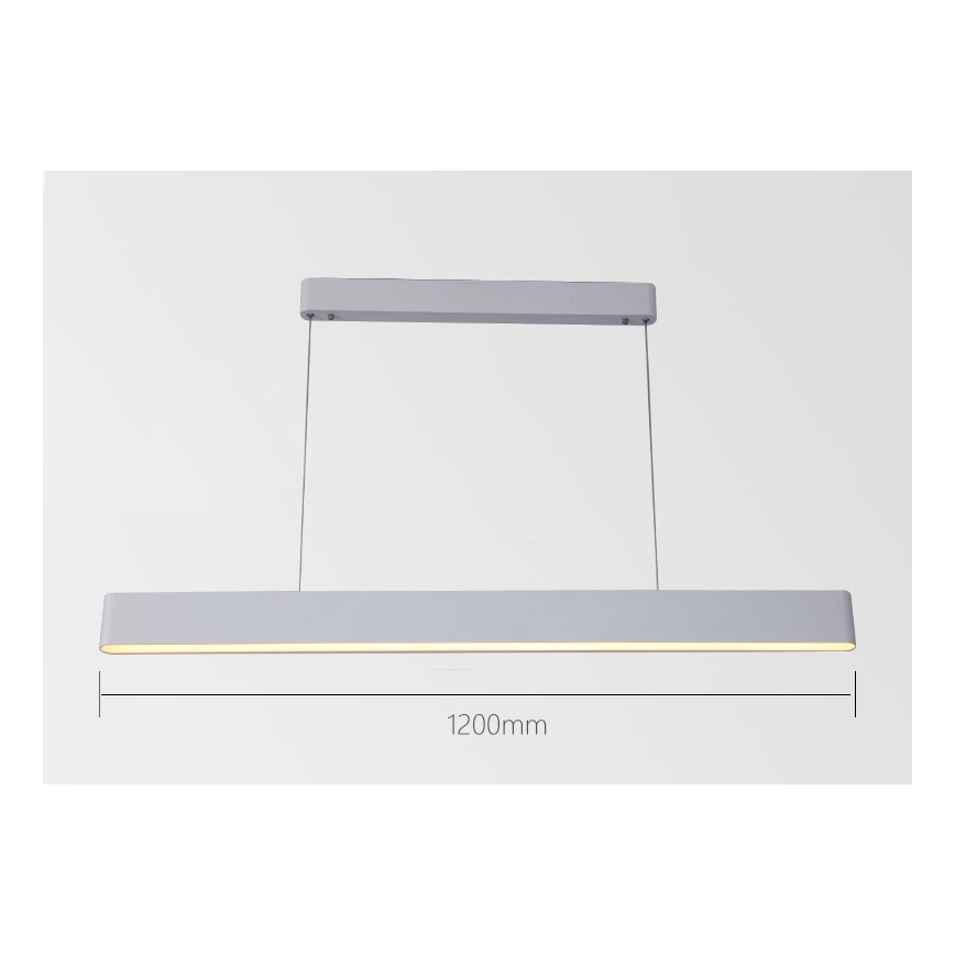 Immax NEO 07157-W120X - LED RGB+CCT Zatemnitveni lestenec na vrvici MILANO LED/40W/230V Tuya bela