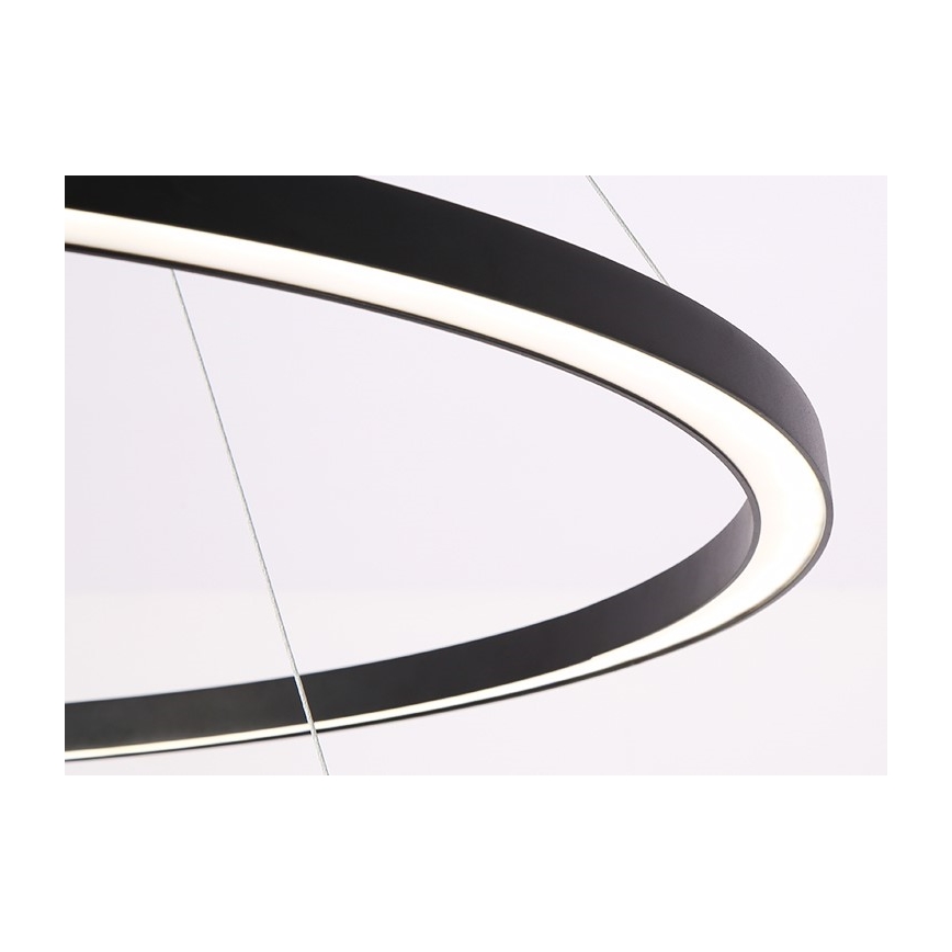 Immax NEO 07158-B80 - LED Zatemnitveni lestenec na vrvici FINO LED/60W/230V Tuya črna + Daljinski upravljalnik