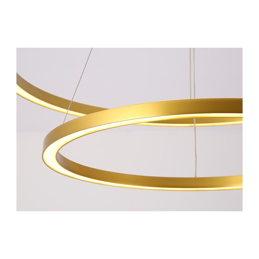 Immax NEO 07159-G80-60 - LED Zatemnitveni lestenec na vrvici FINO LED/93W/230V Tuya zlata + Daljinski upravljalnik