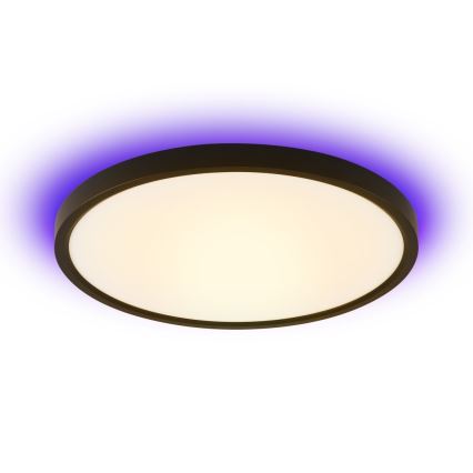 Immax NEO 07166-B40 - LED RGB+CCT Zatemnitvena stropna svetilka NEO LITE TUDO LED/50W/230V Wi-Fi Tuya črna + Daljinski upravljalnik