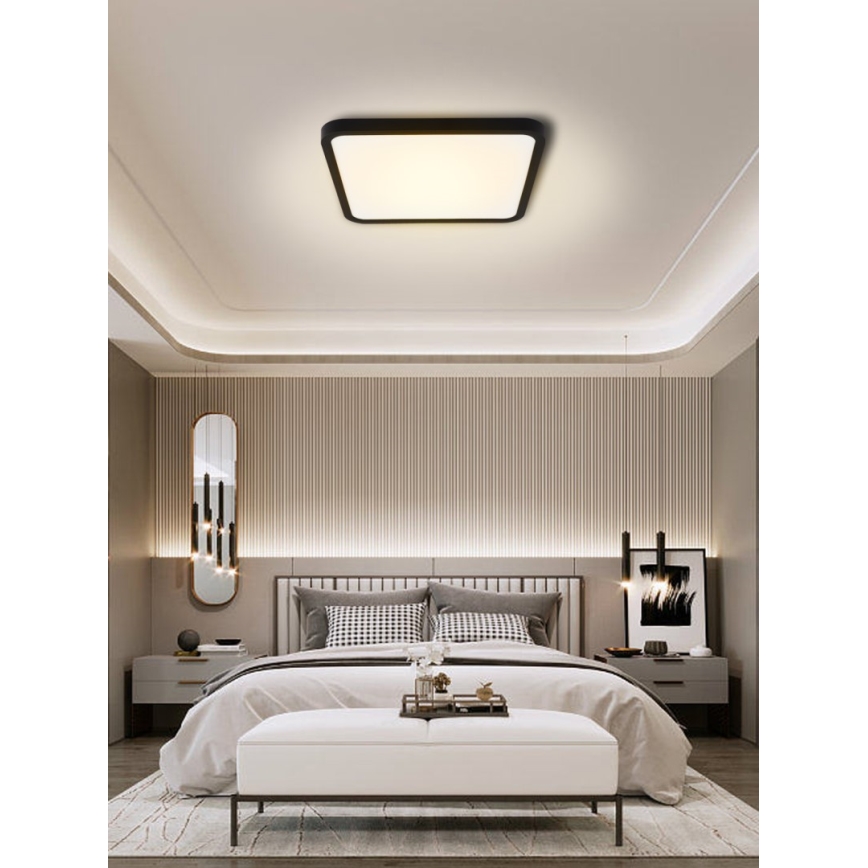 Immax NEO 07167-B40 - LED RGB+CCT Zatemnitvena stropna svetilka NEO LITE TUDO LED/50W/230V Wi-Fi Tuya črna + Daljinski upravljalnik