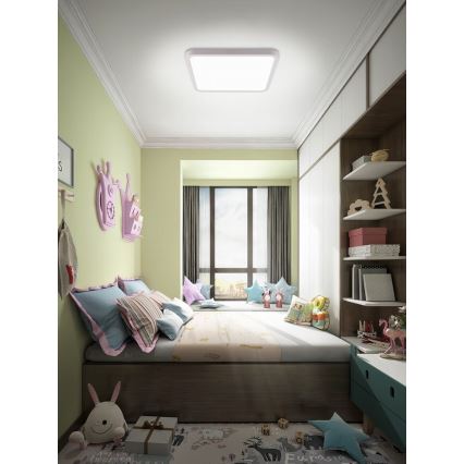 Immax NEO 07168-W40 - LED RGB+CCT Zatemnitvena stropna svetilka NEO LITE TUDO LED/50W/230V Wi-Fi Tuya bela + Daljinski upravljalnik