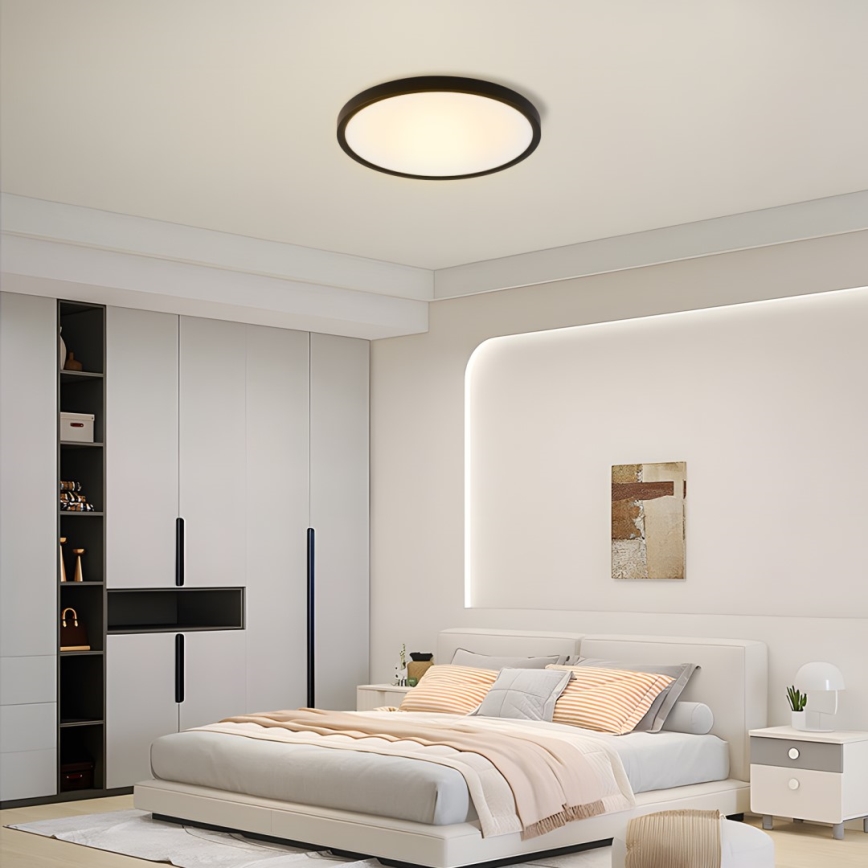 Immax NEO 07170-B60 - LED RGB+CCT Zatemnitvena stropna svetilka NEO LITE TUDO LED/65W/230V 2700-6500K Wi-Fi Tuya črna + Daljinski upravljalnik
