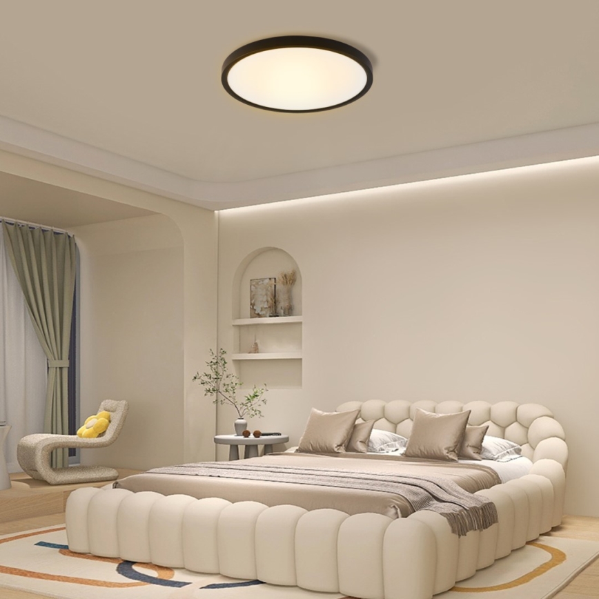 Immax NEO 07170-B60 - LED RGB+CCT Zatemnitvena stropna svetilka NEO LITE TUDO LED/65W/230V 2700-6500K Wi-Fi Tuya črna + Daljinski upravljalnik