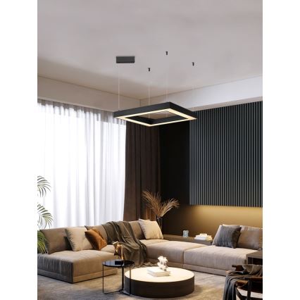 Immax NEO 07173L - LED Zatemnitveni lestenec na vrvici CANTO LED/60W/230V črna Tuya + Daljinski upravljalnik