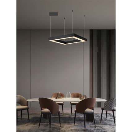 Immax NEO 07173L - LED Zatemnitveni lestenec na vrvici CANTO LED/60W/230V črna Tuya + Daljinski upravljalnik