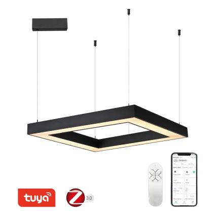 Immax NEO 07173L - LED Zatemnitveni lestenec na vrvici CANTO LED/60W/230V črna Tuya + Daljinski upravljalnik