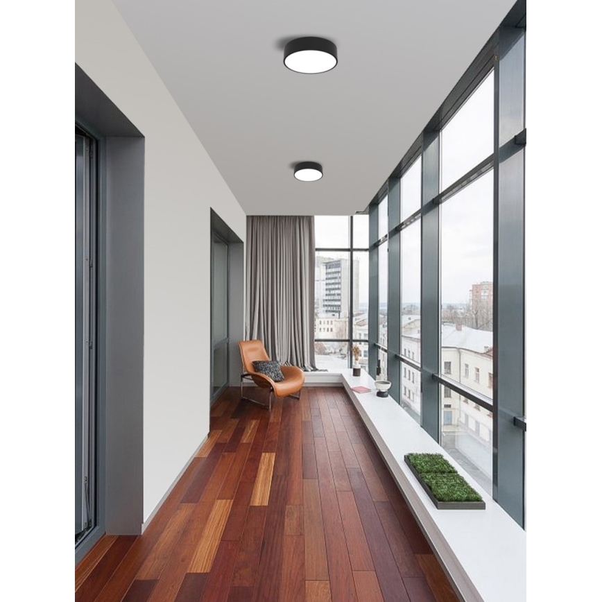 Immax NEO 07200L - LED Zatemnitvena stropna svetilka RONDATE LED/18W/230V 3000-6000K pr. 25 cm črna Tuya + Daljinski upravljalnik