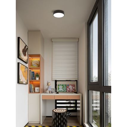 Immax NEO 07200L - LED Zatemnitvena stropna svetilka RONDATE LED/18W/230V 3000-6000K pr. 25 cm črna Tuya + Daljinski upravljalnik
