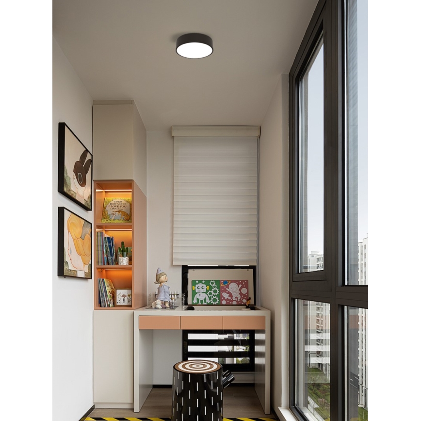 Immax NEO 07200L - LED Zatemnitvena stropna svetilka RONDATE LED/18W/230V 3000-6000K pr. 25 cm črna Tuya + Daljinski upravljalnik