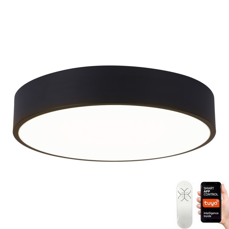 Immax NEO 07201L - LED Zatemnitvena stropna svetilka RONDATE LED/28W/230V črna Tuya + Daljinski upravljalnik