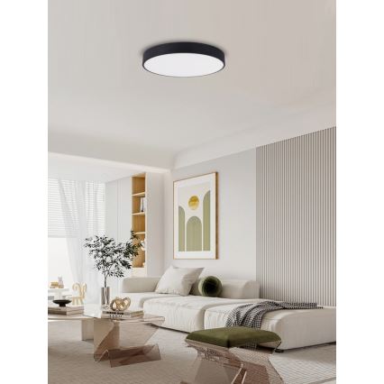 Immax NEO 07202L - LED Zatemnitvena stropna svetilka RONDATE LED/53W/230V črna Tuya + Daljinski upravljalnik