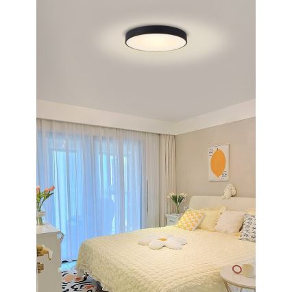 Immax NEO 07202L - LED Zatemnitvena stropna svetilka RONDATE LED/53W/230V črna Tuya + Daljinski upravljalnik