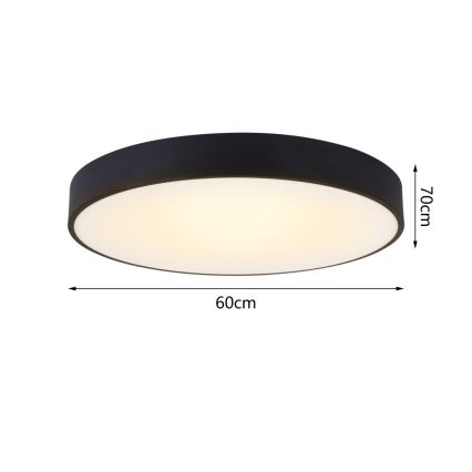 Immax NEO 07202L - LED Zatemnitvena stropna svetilka RONDATE LED/53W/230V črna Tuya + Daljinski upravljalnik