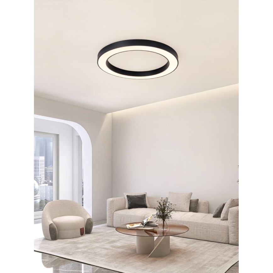 Immax NEO 07210L - LED Zatemnitvena stropna svetilka PASTEL LED/68W/230V 95 cm črna Tuya + Daljinski upravljalnik