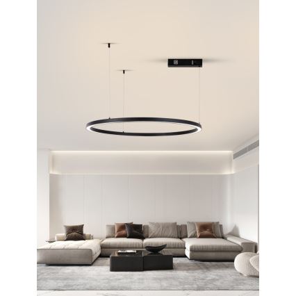 Immax NEO 07215L - LED Zatemnitveni lestenec na vrvici FINO LED/60W/230V 80 cm črna Tuya + Daljinski upravljalnik