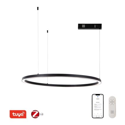Immax NEO 07215L - LED Zatemnitveni lestenec na vrvici FINO LED/60W/230V 80 cm črna Tuya + Daljinski upravljalnik