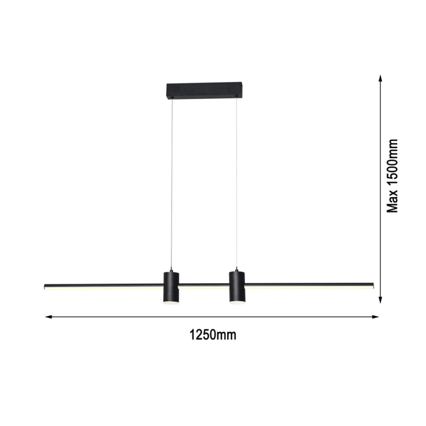 Immax NEO 07230L - LED Zatemnitveni lestenec na vrvici NEO LITE ESTRELAS LED/30W/230V 2700-6500K Wi-Fi Tuya + Daljinski upravljalnik