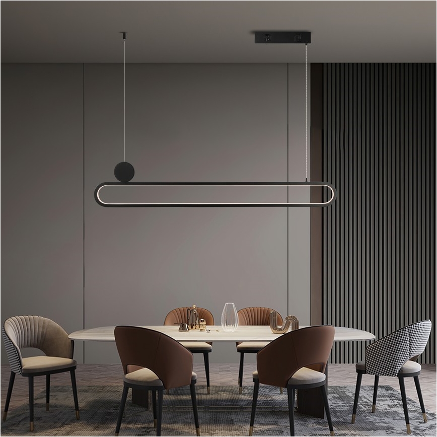 Immax NEO 07231L - LED Zatemnitveni lestenec na vrvici NEO LITE OVALE LED/50W/230V 2700-6500K Wi-Fi Tuya + Daljinski upravljalnik