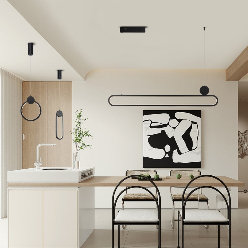 Immax NEO 07232L - LED Zatemnitveni lestenec na vrvici NEO LITE OVALE LED/22W/230V 2700-6500K Wi-Fi Tuya + Daljinski upravljalnik