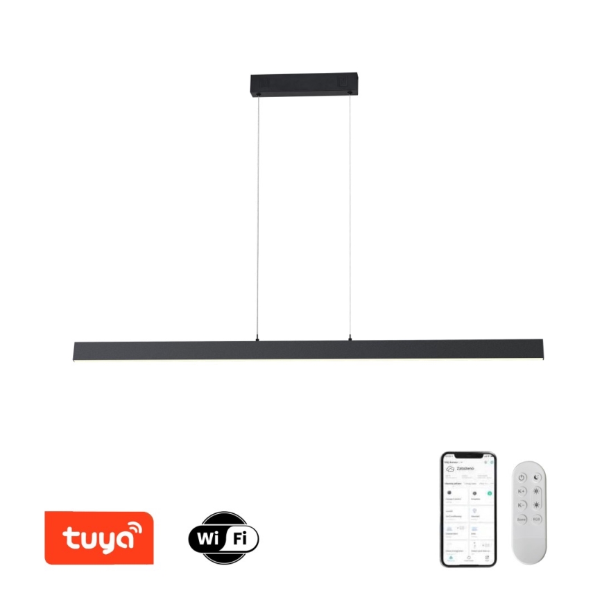 Immax NEO 07234L - LED Zatemnitveni lestenec na vrvici NEO LITE TRIANGOLO LED/28W/230V Wi-Fi Tuya 2700-6500K + Daljinski upravljalnik