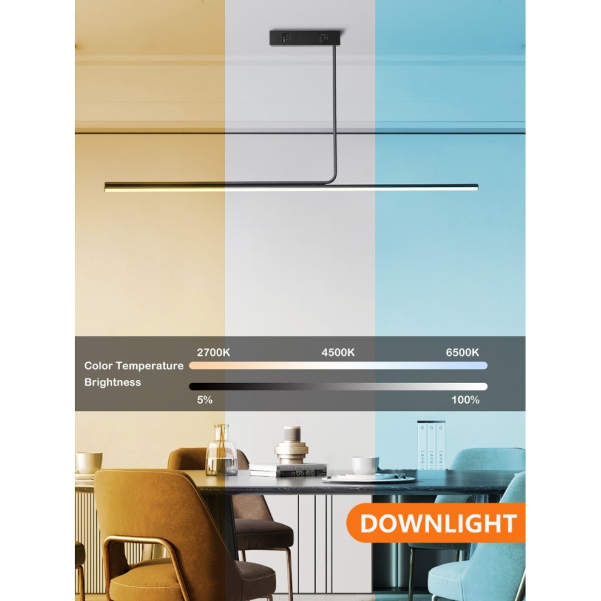 Immax NEO 07235L - LED Zatemnitveni lestenec na drogu NEO LITE ASTA LED/28W/230V Wi-Fi Tuya 2700-6500K + Daljinski upravljalnik