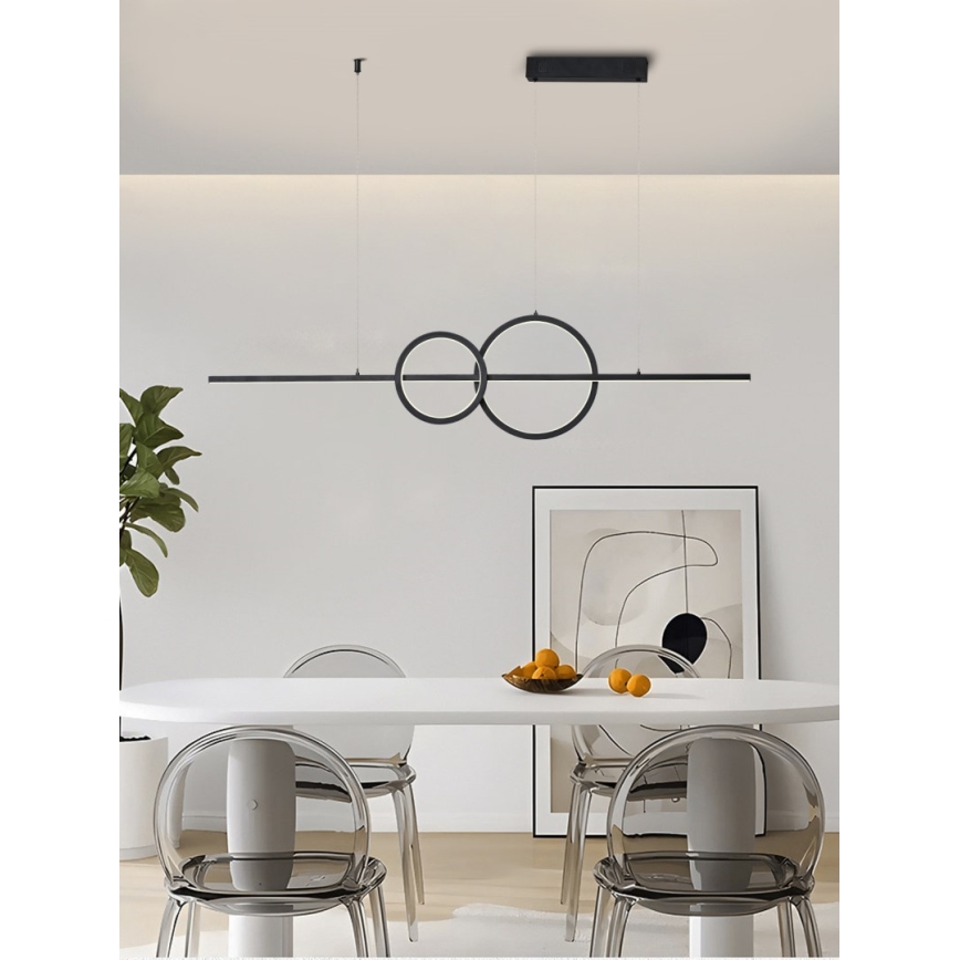 Immax NEO 07236L - LED Zatemnitveni lestenec na vrvici NEO LITE RONDAS LED/56W/230V Tuya Wi-Fi 2700-6500K + Daljinski upravljalnik