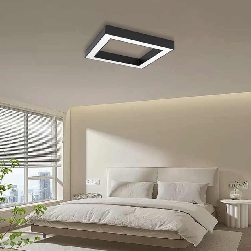 Immax NEO 07239L - LED Zatemnitvena stropna svetilka CANTO LED/60W/230V črna Tuya + Daljinski upravljalnik