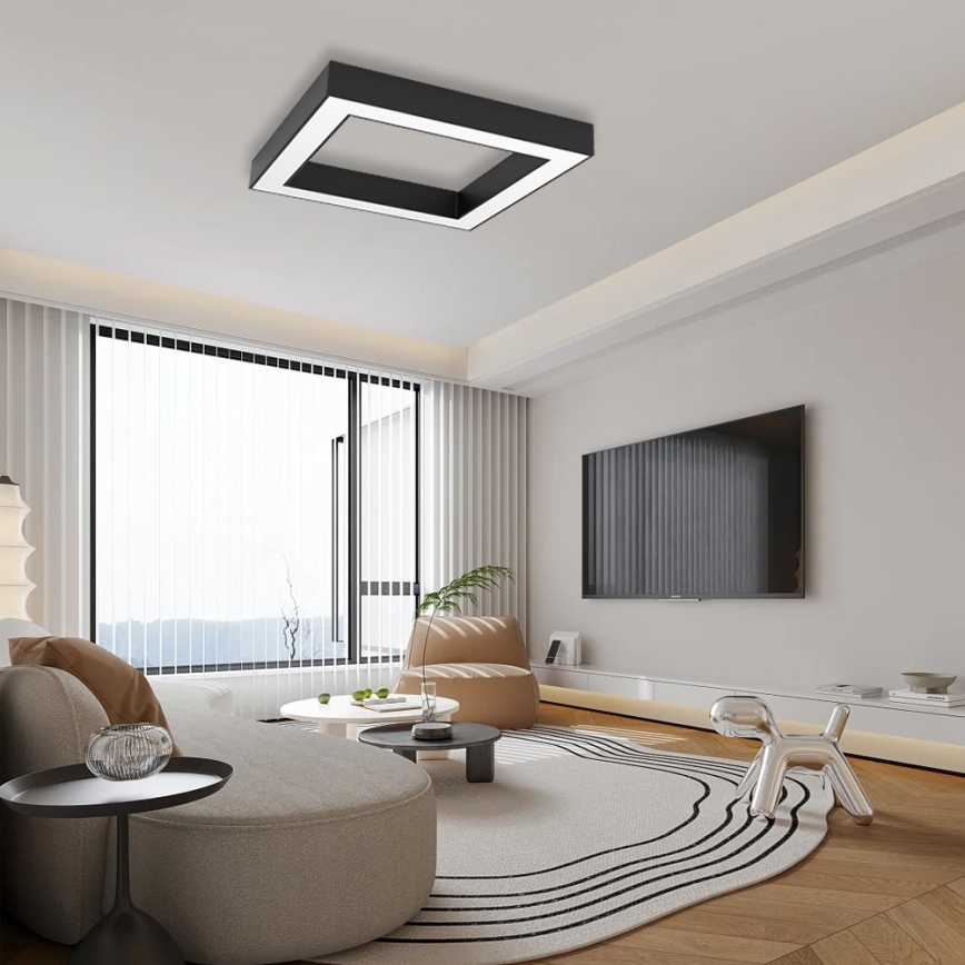 Immax NEO 07239L - LED Zatemnitvena stropna svetilka CANTO LED/60W/230V črna Tuya + Daljinski upravljalnik