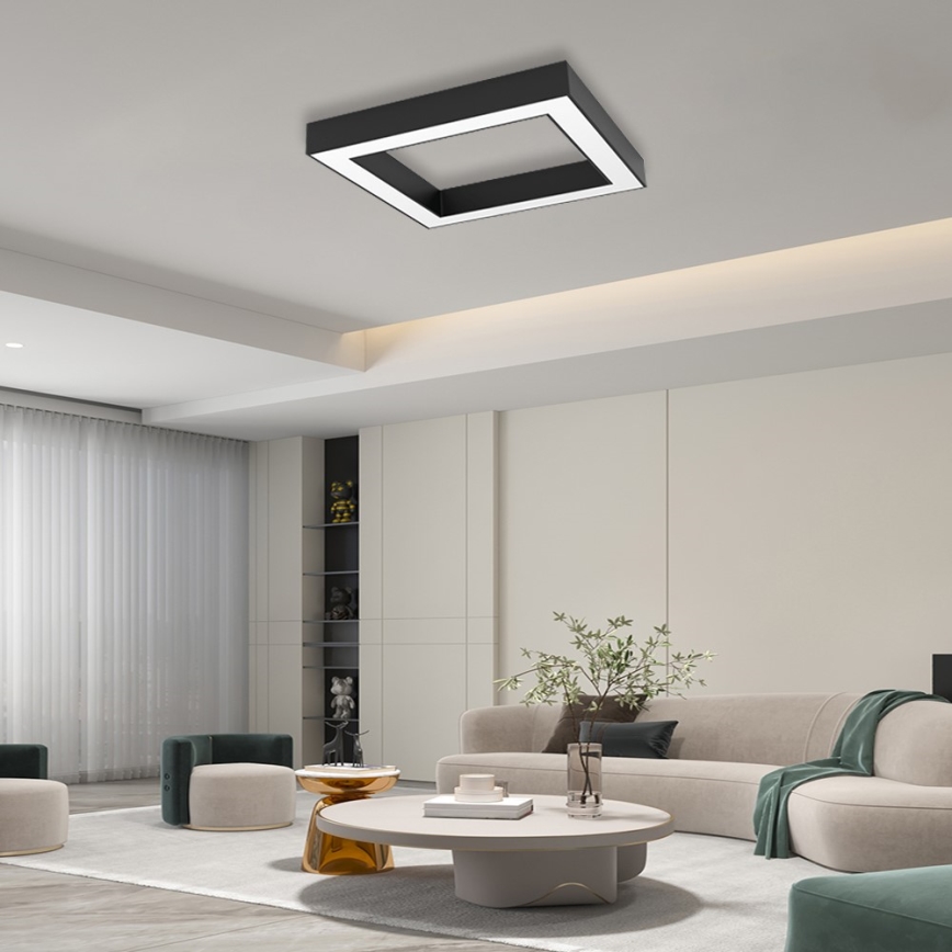 Immax NEO 07239L - LED Zatemnitvena stropna svetilka CANTO LED/60W/230V črna Tuya + Daljinski upravljalnik